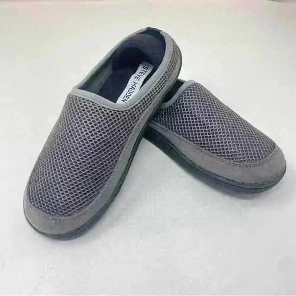 Steve Madden Bdarrenn Flyknit Slippers Grey Slip-On Kids Shoes NIB - Picture 5 of 7